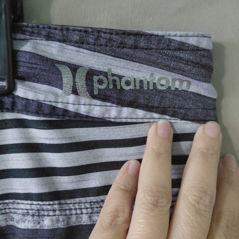 Hurley Phantom Shorts Men 38 Gray Boardwalk Stretch Flat Hybrid Performance - Picture 5 of 13